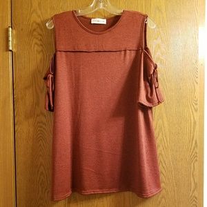 Coco & Main Cold Shoulder Top